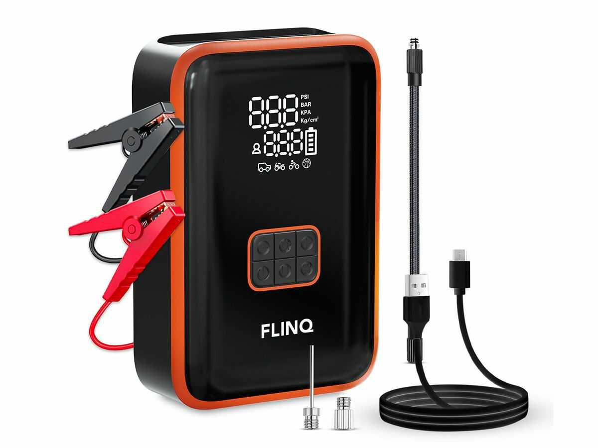 FlinQ 2 in 1 Starthilfe & Luftkompressor
