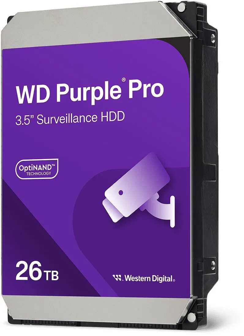 Western Digital WD Purple Pro 26TB, 24/7, 512e / 3.5 / SATA 6Gb/s Festplatte (HDD) für 609,89€ (statt 764,95€)