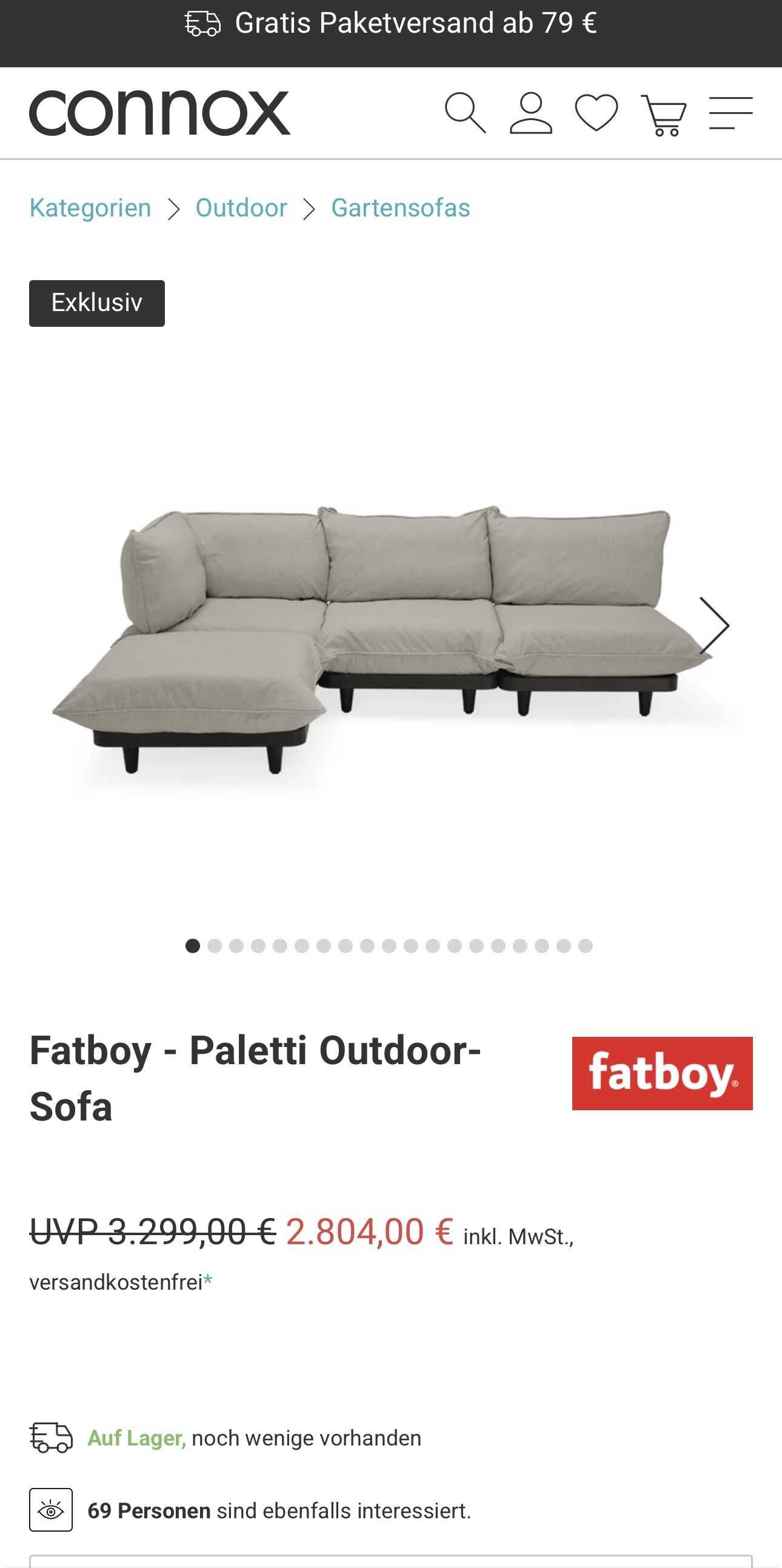 Fatboy Paletti outdoor Sofa Large Fatboy Paletti outdoor Sofa Large