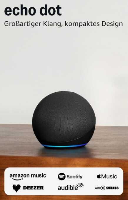 Echo Dot (Neueste Generation) noch mit -56% vor Verteuerung der Hardware Echo Dot (Neueste Generation) noch mit 56% vor Verteuerung der Hardware