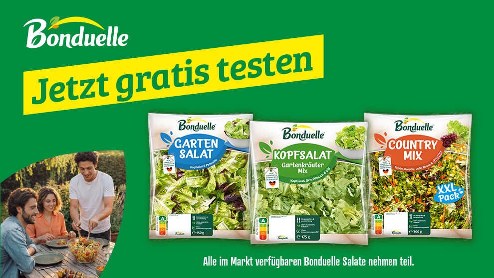 100% Cashback Bonduelle Frische Salate  bis  30.08.2026
