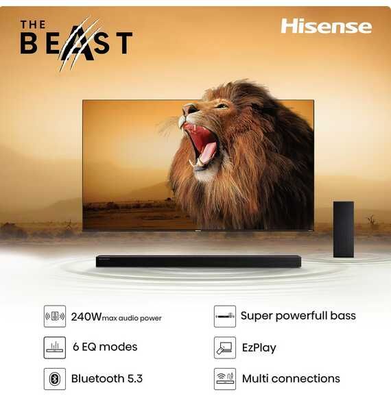 Hisense HS2100, 2.1 Soundbar für nur 84,99 €