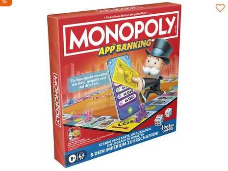 Hasbro Gaming   Monopoly App Banking Brettspiel Click & Collect 9,99€ statt 22,99€