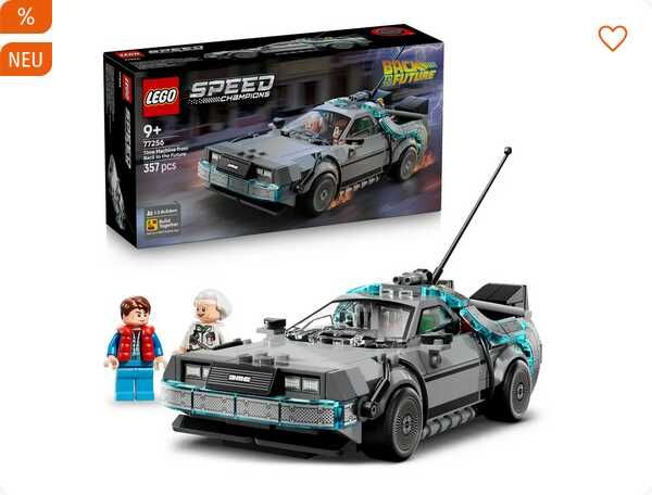 LEGO Speed Champions 77256 Zeitmaschine aus Zurück in die Zukunft  19,99€ statt 23,90€