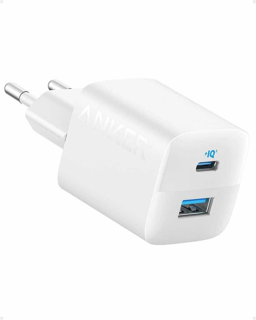 Prime | Anker 323 USB C Ladegerät 33W   2 Ports (USB C 20W + USB A 12W), ActiveShield, kompakt