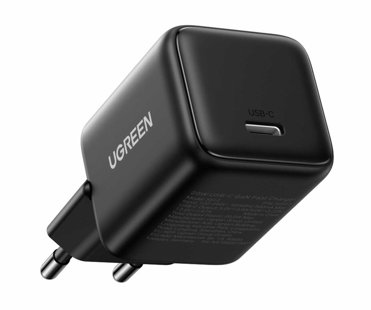 Ugreen X512 20 W GaN 1x USB C Wandladegerät ab 4,99€ statt 12,52€