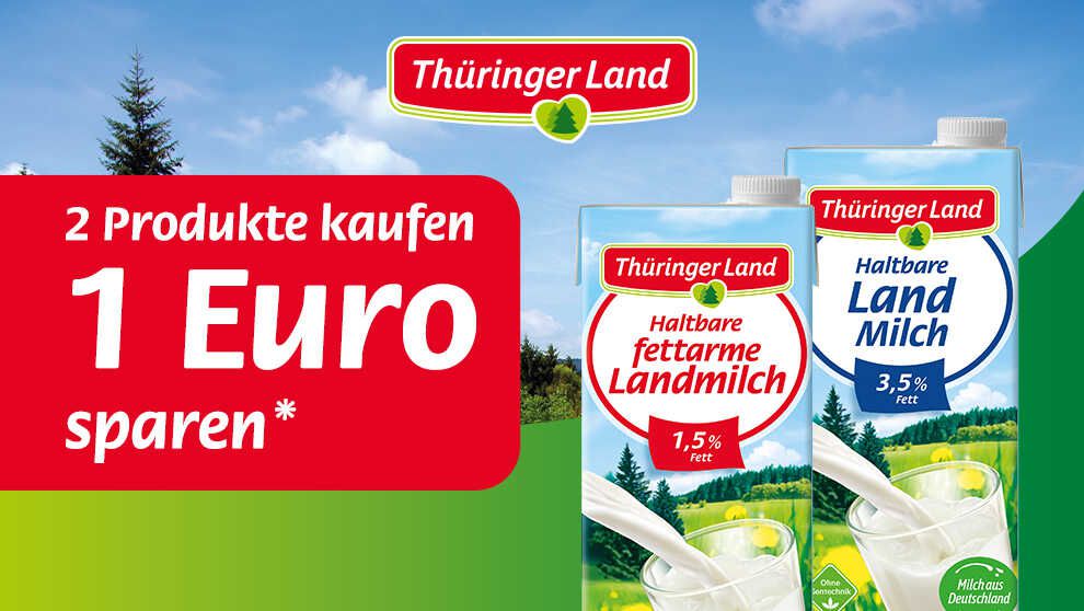 1,00€ Cashback Thüringer Land H Milch