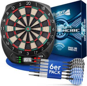 DartPro elektronische Dartscheibe mit 6 Pfeilen für 46,74€ statt 59,99€ DartPro elektronische Dartscheibe mit 6 Pfeilen für 46,74€ statt 59,99€