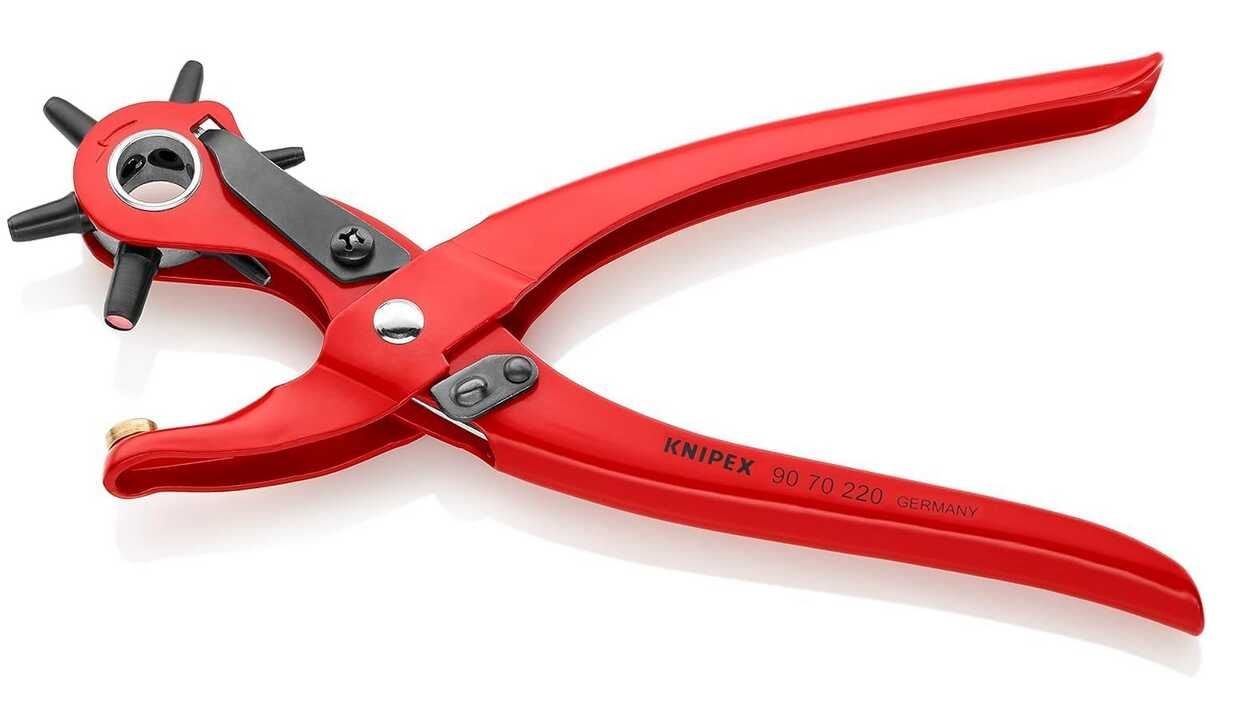 [Prime] KNIPEX Revolverlochzange rot pulverbeschichtet 220 mm   13,70€ statt 16,09€