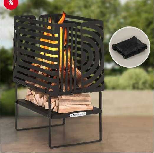Blumfeldt Feuerkorb „Krakatoa“ inkl. Abdeckung & Holzablage für 47€ statt ~90€ (50% Extra Otto, versandkostenfrei