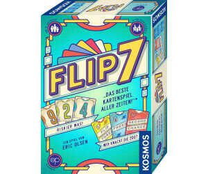 Kosmos 685430 Flip 7, deutsche Ausgabe, Kartenspiel mit schnellem und einfachen Black Jack Prinzip für 9,49€ PVG 15,94€