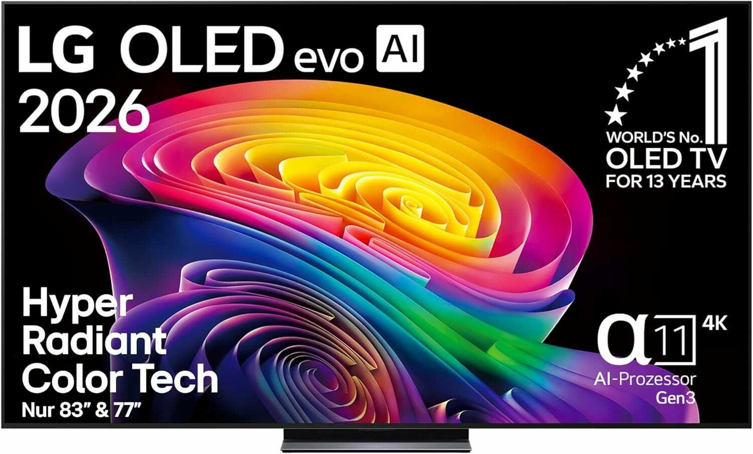 [Amazon] LG OLED C6 (2026) 4K OLED evo Serie – z.B. OLED77C6ELB 77 für 2.199€ (PVG: 2.499€)