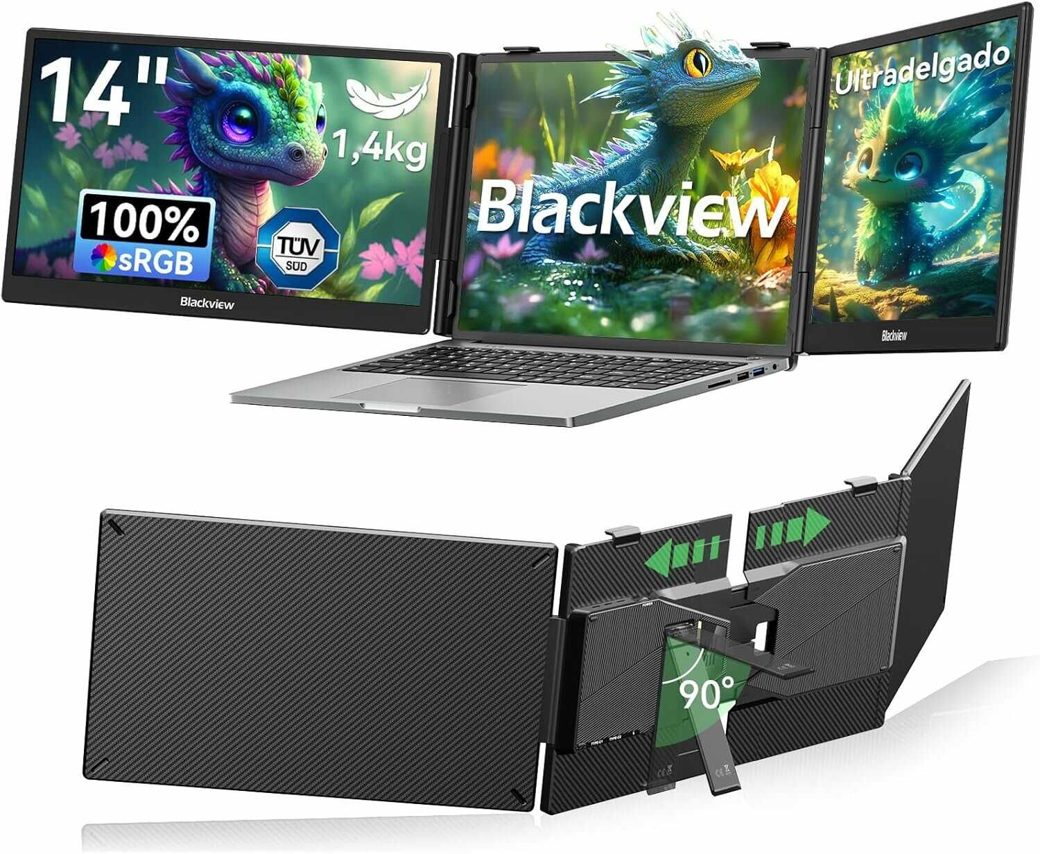 Black View DCM5 Bildschirm Erweiterung 14 Black View DCM5 Bildschirm Erweiterung 14 für 190,89€ statt 239,99€