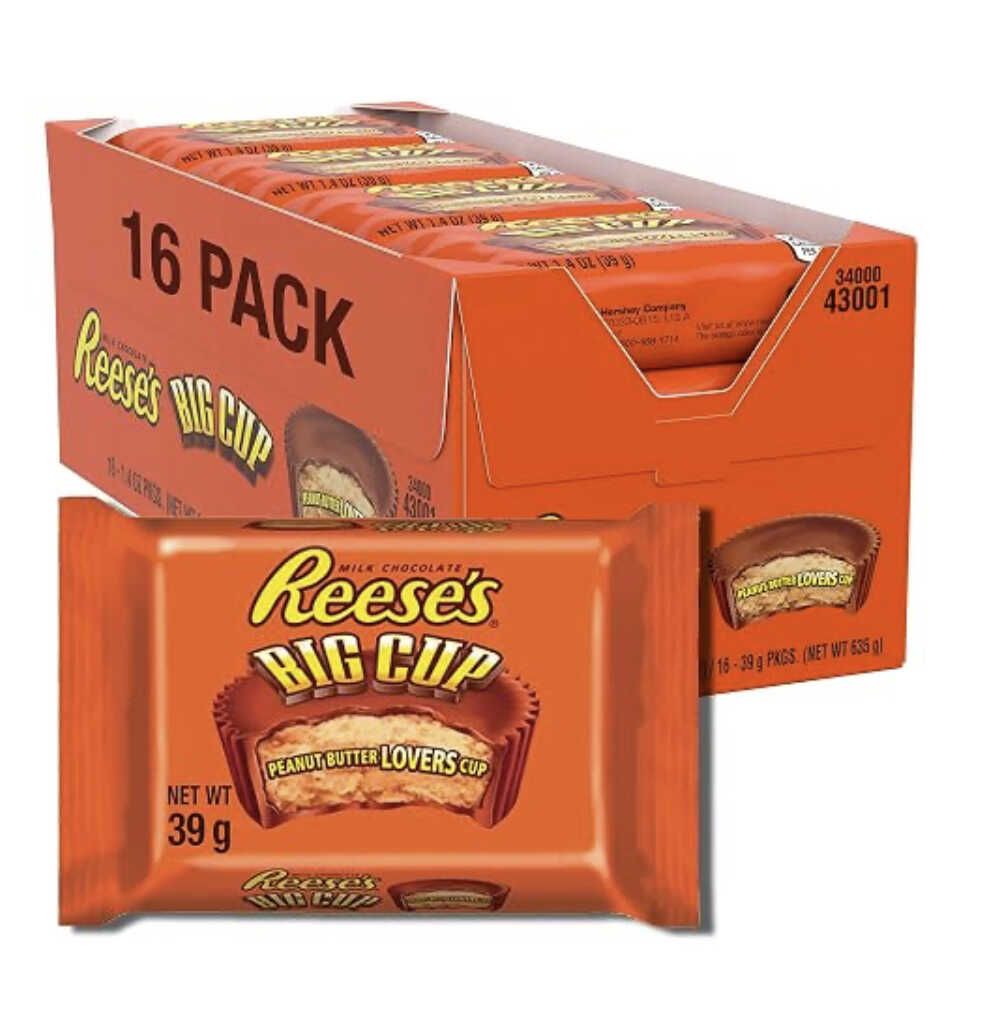 16x Reeses Big Cup Standard Bar für 9,99€ statt 14,99€