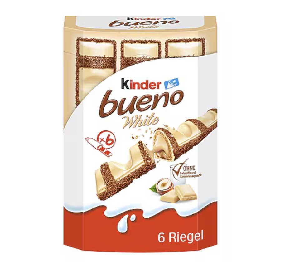 27x Kinder Bueno White (3,15kg) für 58,94€ statt 79,92€