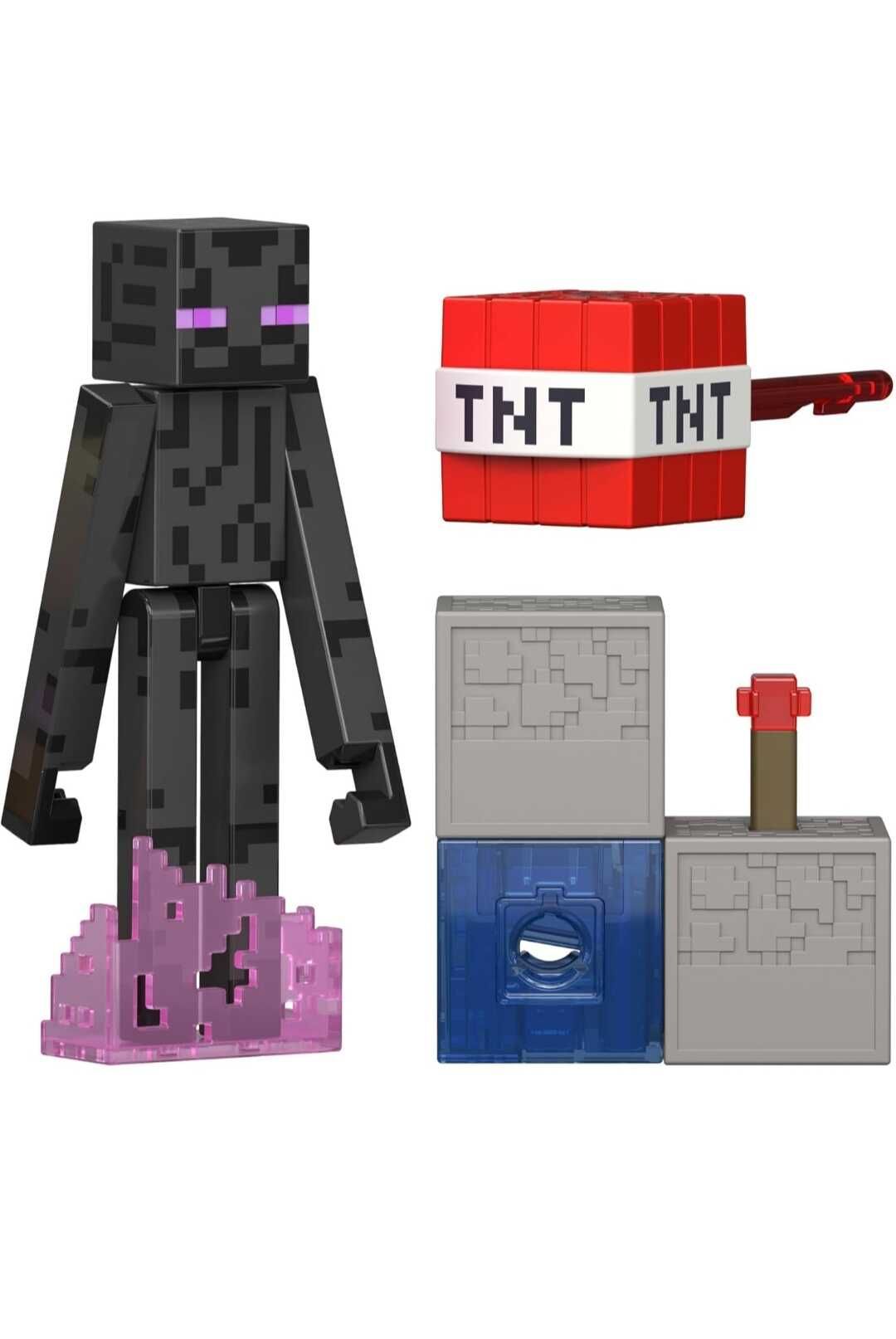 Mattel Minecraft Spielzeug, Enderman Figur mit Zubehör Mattel Minecraft Spielzeug, Enderman Figur mit Zubehör