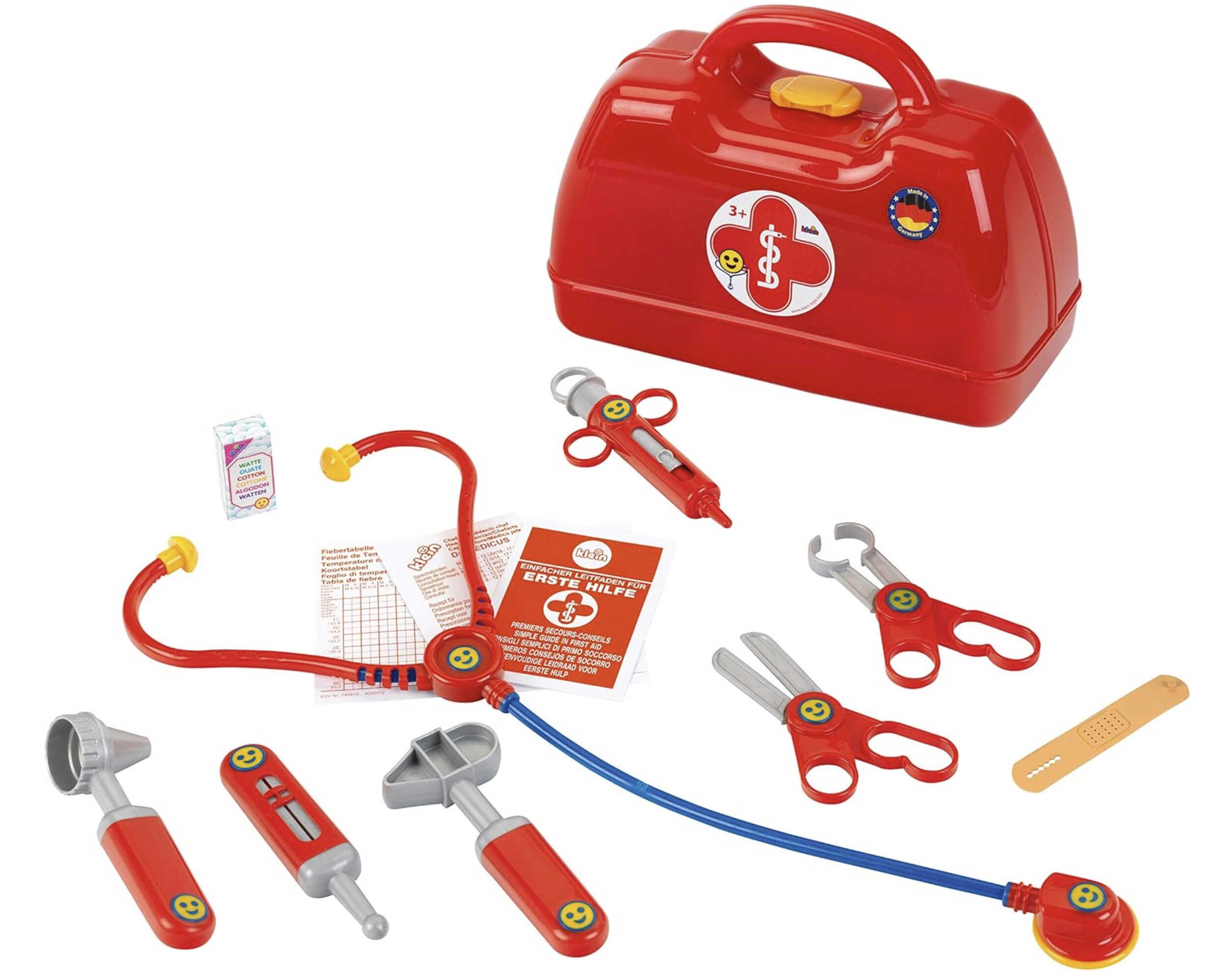 Theo Klein 4457 Arztkoffer mit Stethoskop, Thermometer, Spritze uvm. für 7,59€ statt 15,88€