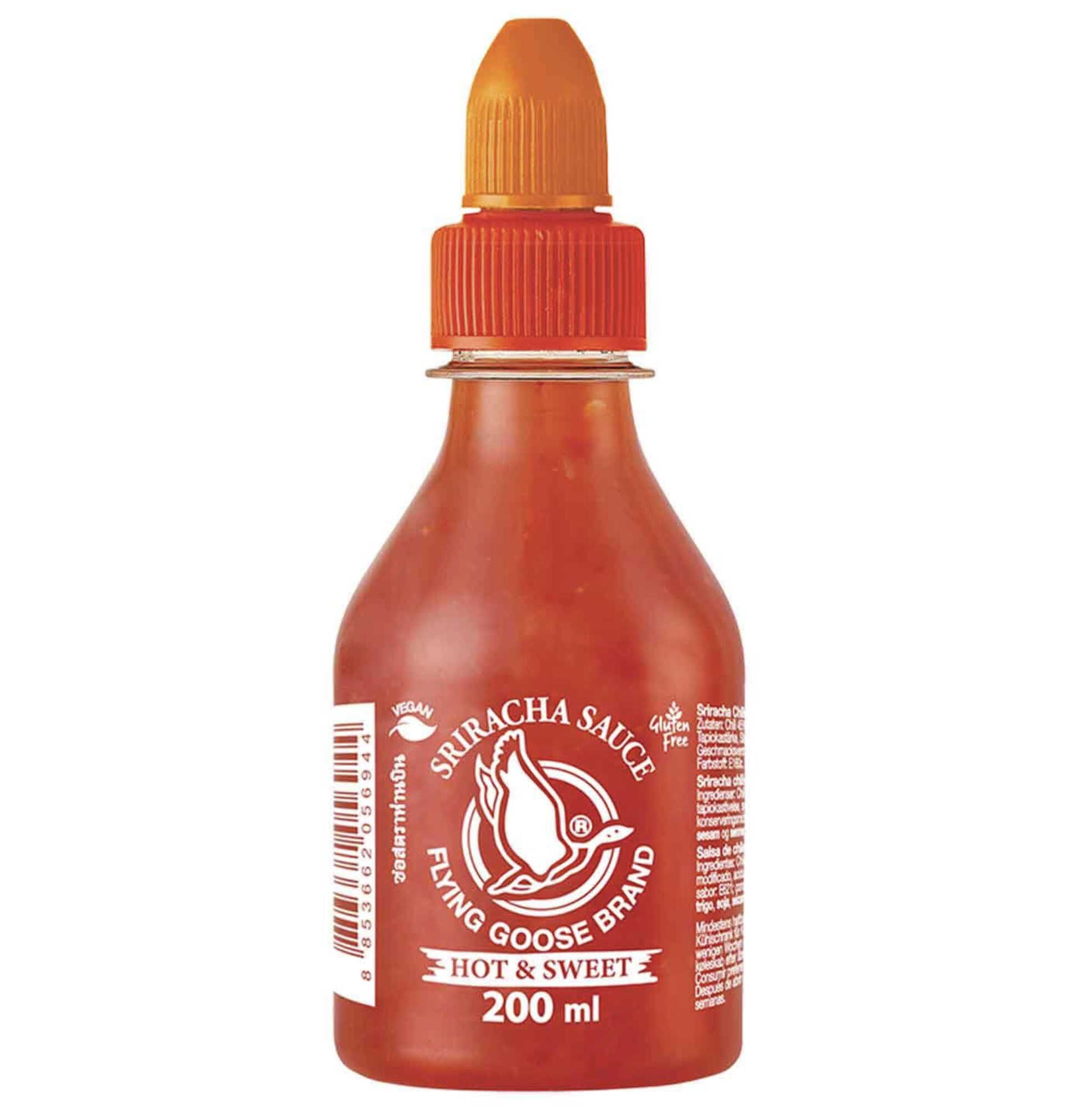200 ml FLYING GOOSE Sriracha Chilisauce, scharf & süß ab 1,89€ statt 2,29€