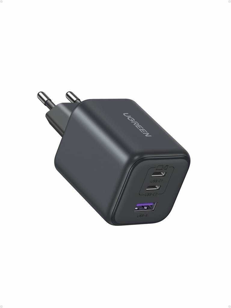 UGREEN 45W USB C Ladegerät 3 Port, PPS Schnellladegerät, iPhone Charger 30W PD GaN Netzteil [Prime]