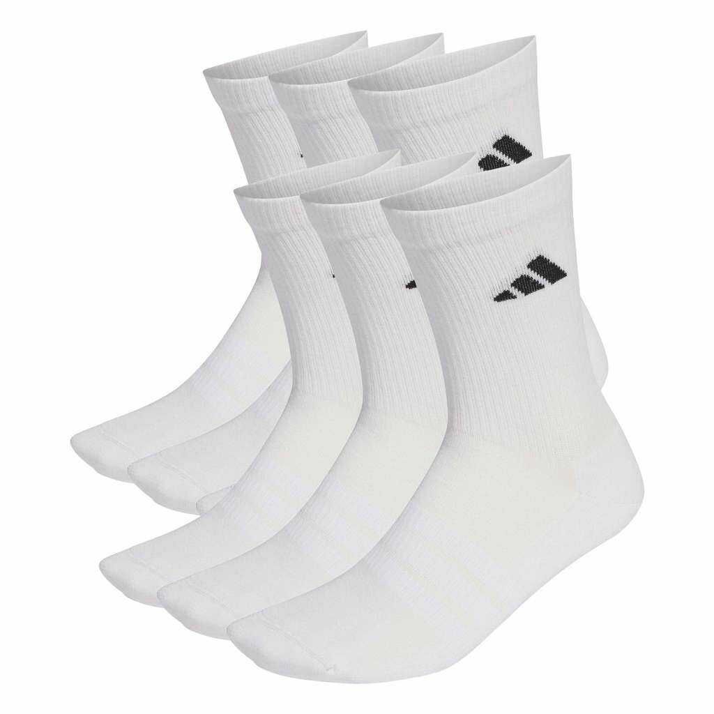 Prime - adidas Unisex Cushioned Crew Socks 6 Pair Pack Socken Weiß / Schwarz Prime adidas Unisex Cushioned Crew Socks 6 Pair Pack Socken Weiß / Schwarz