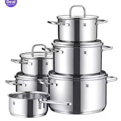 WMF Topf Set Inspiration Induktion, Kochtopf Set mit Glasdeckel 154,94€ statt 339€