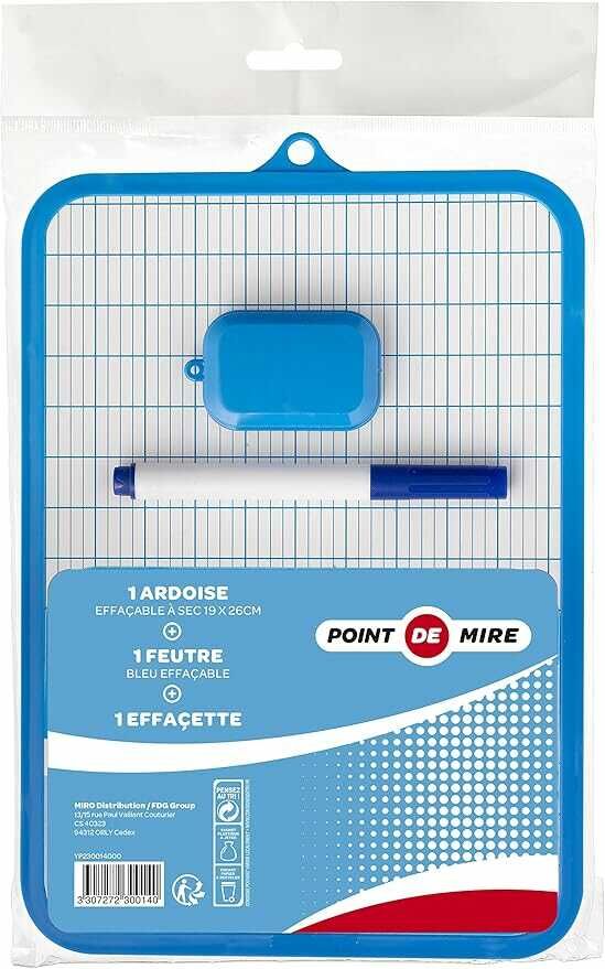 Marker Board Schiefertafel + Filzstift + Wischer