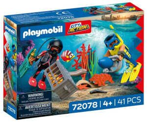 PLAYMOBIL City Action Polizeitaucher mit Schatz | 2 Figuren + Unterwasser-Scooter & Meerestiere für 9,90€ PVG 14,25€ PLAYMOBIL City Action Polizeitaucher mit Schatz | 2 Figuren + Unterwasser Scooter & Meerestiere für 9,90€ PVG 14,25€