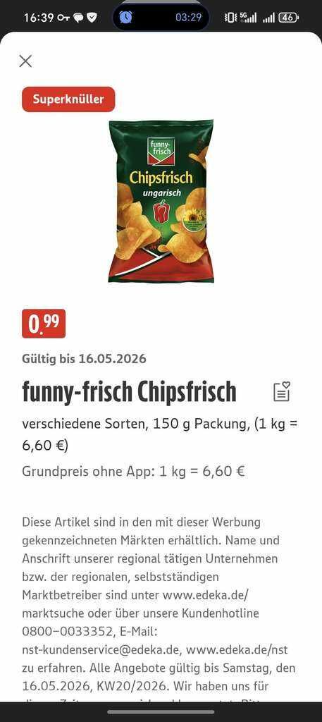 [EDEKA] Funny Frisch 150g