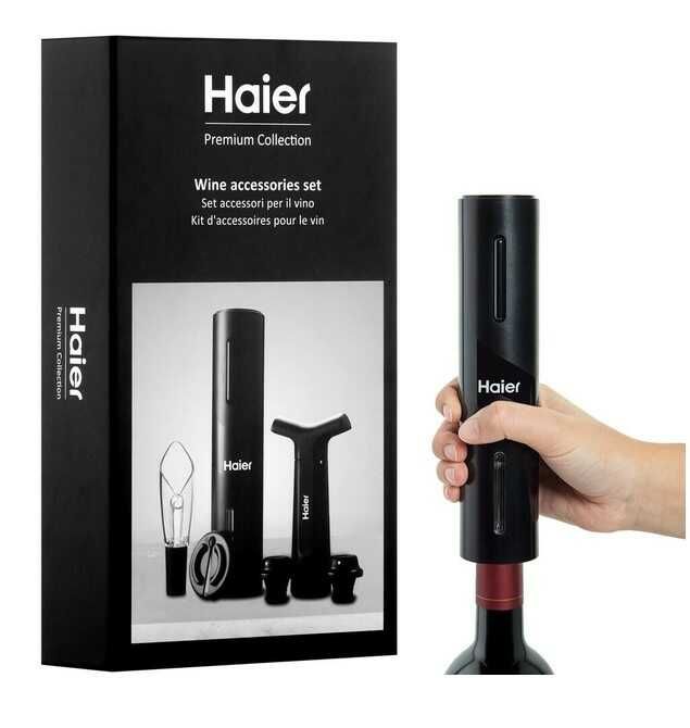HAIER HAWUKIT06 Elektrisches Weinset / Wiederaufladbarer Flaschenöffner für 20,99€ statt 29,99€