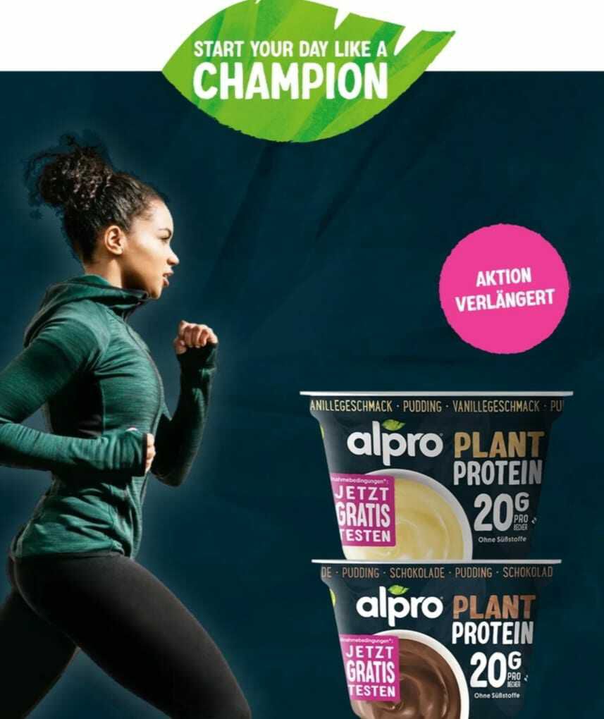 Durch Cashback gratis testen: Alpro High Protein Puddings