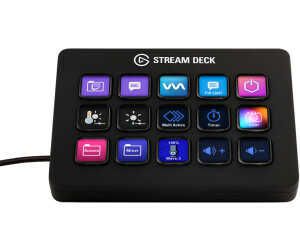 Elgato Stream Deck MK.2 – Studio Controller, 15 Makrotasten, auslösen von Aktion in Apps und Software wie OBS, Twitch, YouTube für 129,99€ PVG 139,99€