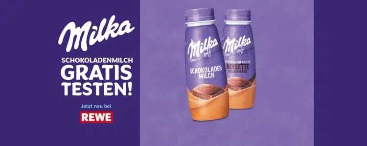 Milka Schokoladenmilch gratis testen bei REWE