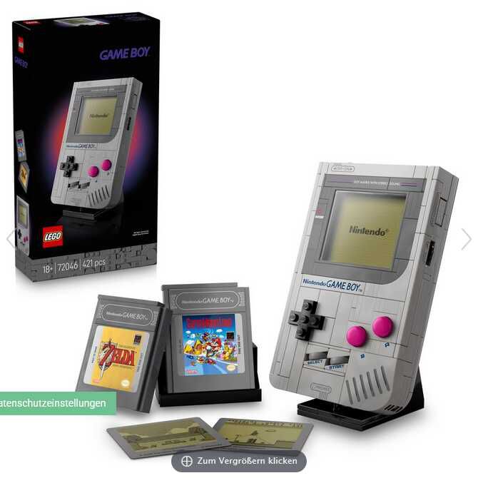 LEGO 72046 Nintendo Game Boy  Vorbestellung 56,98€ statt 59,99€