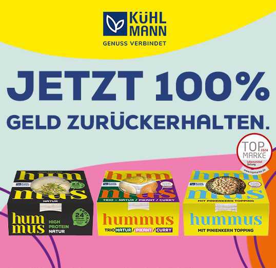 Kühlmann Hummus gratis testen