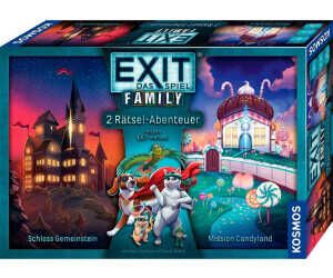KOSMOS 684662 EXIT® - Das Spiel Family, Zwei Rätselabenteuer Schloss Gemeinstein + Mission Candyland für 15€ PVG 18,59€ KOSMOS 684662 EXIT®   Das Spiel Family, Zwei Rätselabenteuer Schloss Gemeinstein + Mission Candyland für 15€ PVG 18,59€