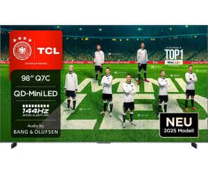 TCL 98Q7C 98 Zoll QD-Mini LED Fernseher, 4K HDR Premium 3000, Smart TV unterstützt durch Google TV für 1.899€ PVG 2.234,11€ TCL 98Q7C 98 Zoll QD Mini LED Fernseher, 4K HDR Premium 3000, Smart TV unterstützt durch Google TV für 1.899€ PVG 2.234,11€