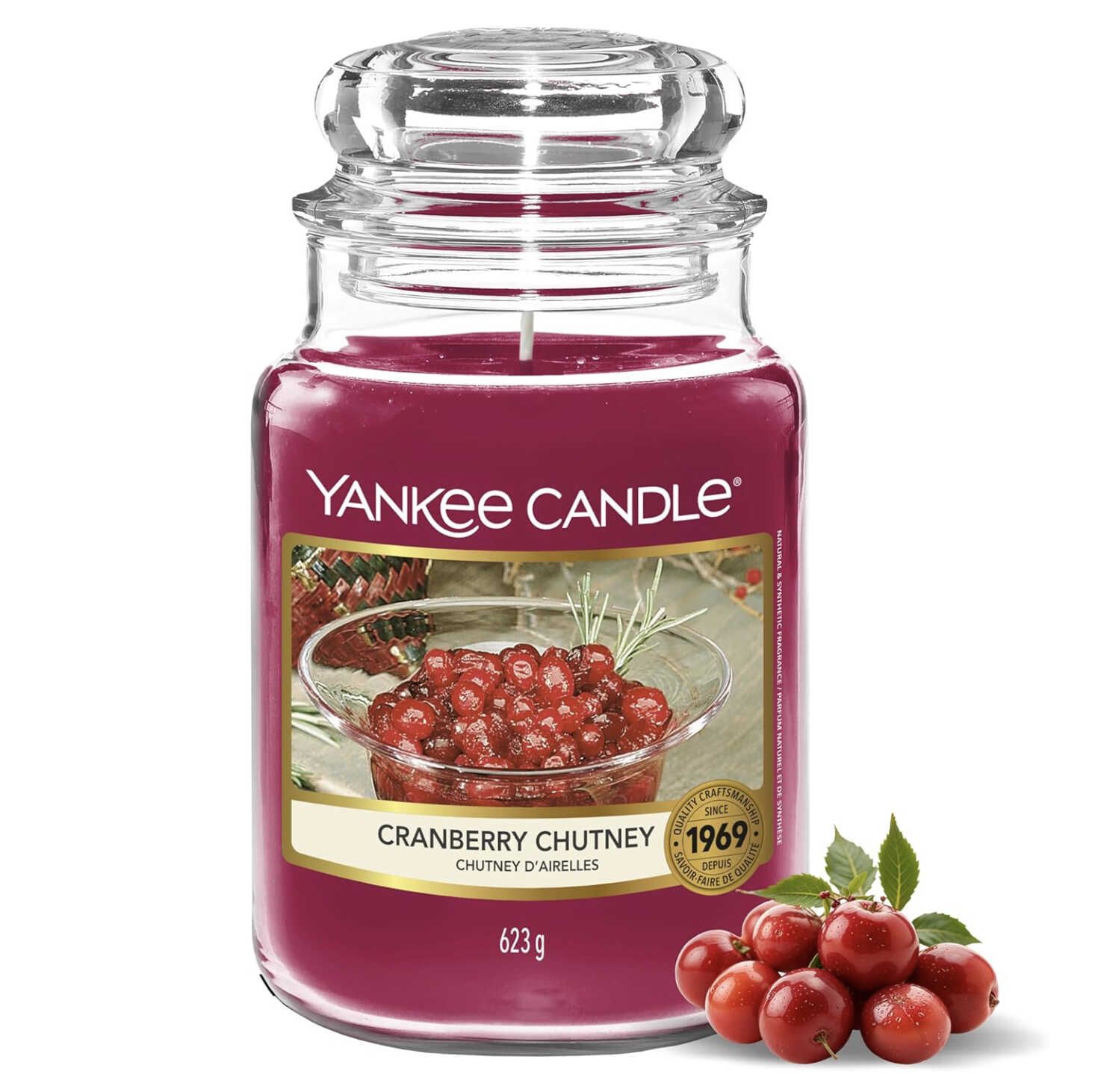 Yankee Candle Duftkerze im Glas (groß) Cranberry Chutney ab 17,19€ statt 21,04€