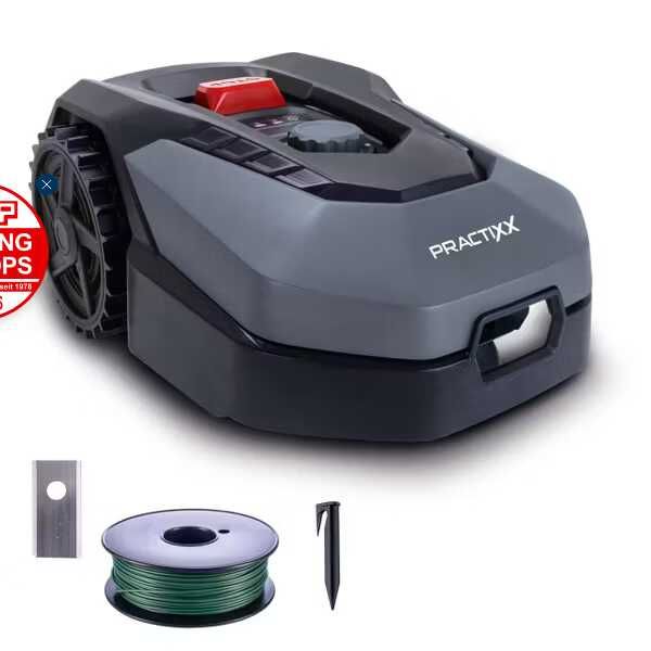 Practixx PX RRM 600Wi Mähroboter   600 m², 18 cm Schnittbreite 249€ statt 299€