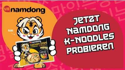 Namdong – Korean Style Instant Nudeln 50 % Cashback
