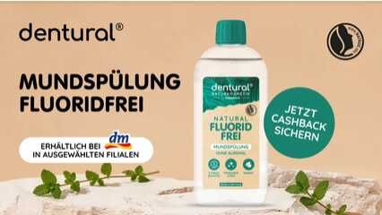 dentural Mundspülung Natural fluoridfrei, 480 ml € 2,00 Cashback dentural Mundspülung Natural fluoridfrei, 480 ml € 2,00 Cashback