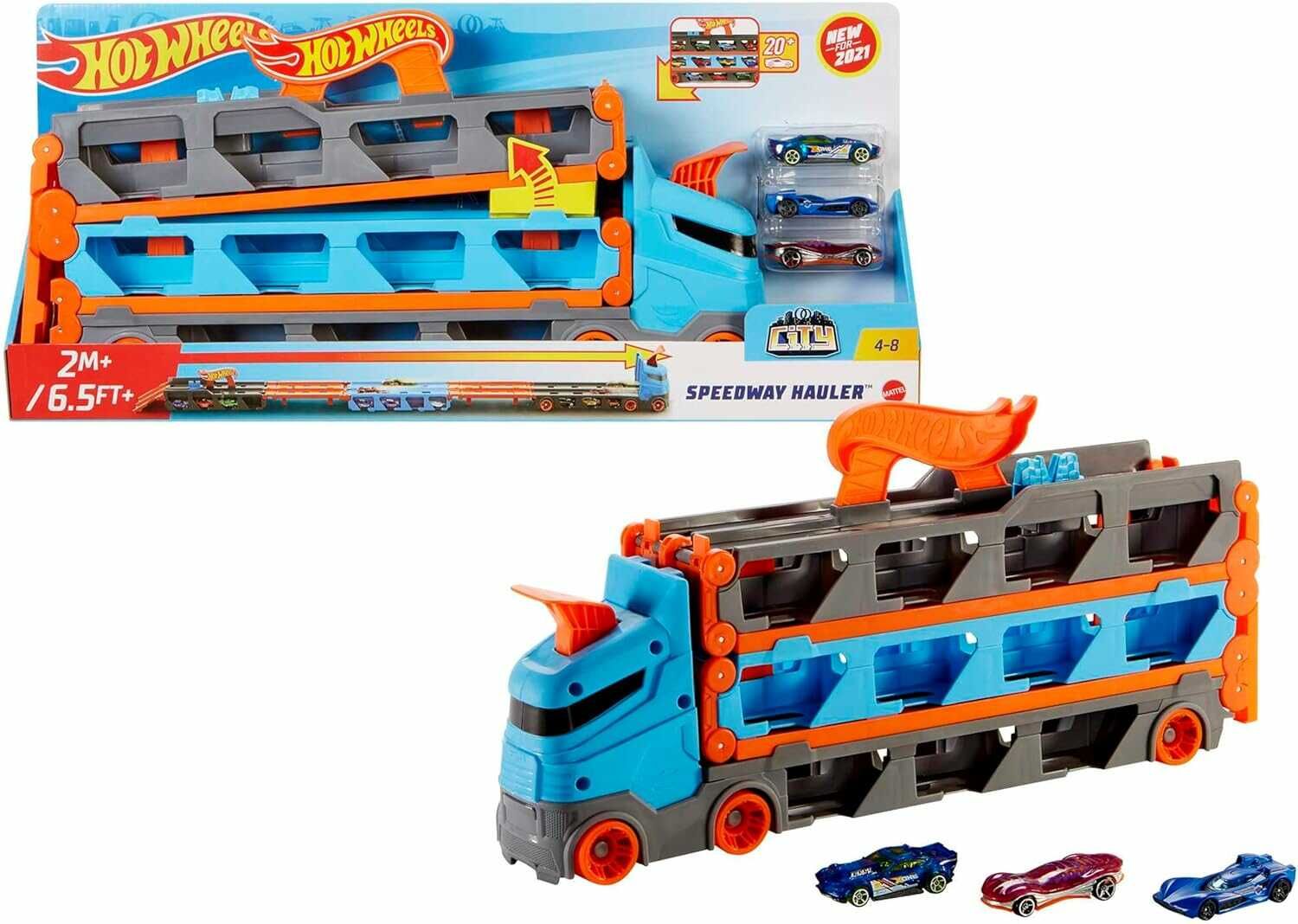 Hot Wheels HGH33 Rennbahn Transporter Aufbewahrung 3 Fahrzeuge 24,99€ statt 34,99€ Hot Wheels HGH33 Rennbahn Transporter Aufbewahrung 3 Fahrzeuge 24,99€ statt 34,99€