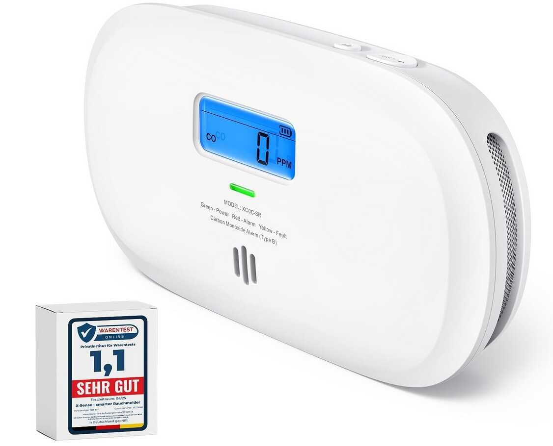 [Prime] X Sense Kohlenmonoxid Melder   15,19€ statt 20,99€