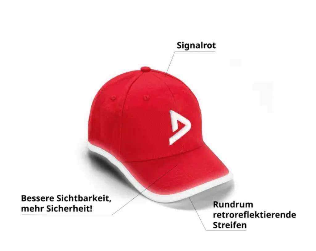 GRATIS Dekra Signalrote Kinderkappen für den Schulweg