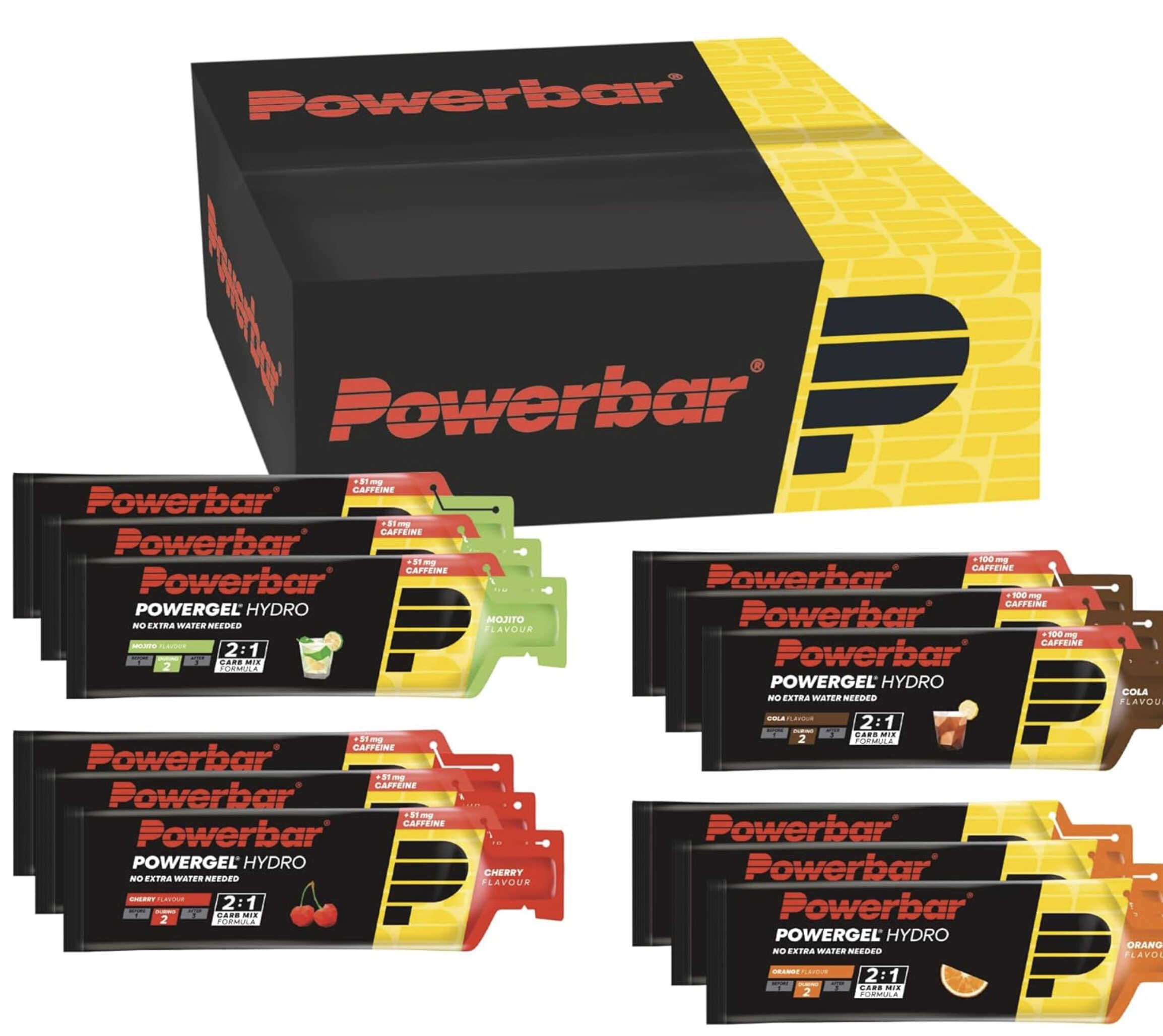 12x Powerbar Multiflavourbox - High Carb Energie Gel + Natrium für 18,99€ statt 24,99€ 12x Powerbar Multiflavourbox High Carb Energie Gel + Natrium für 18,99€ statt 24,99€