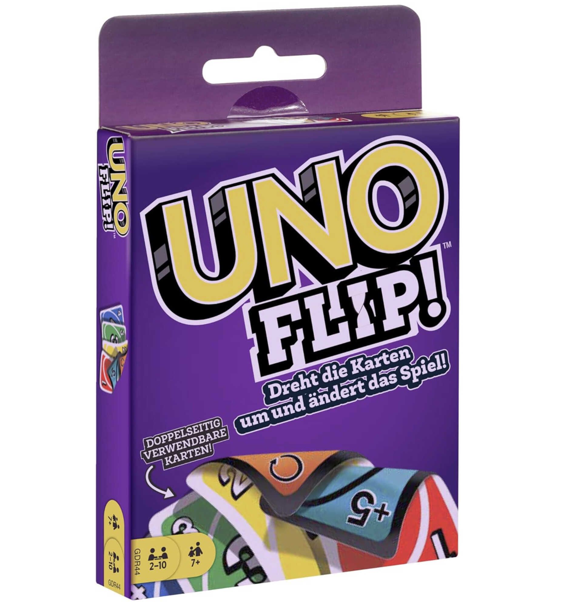 Mattel Games GDR44 - UNO Flip Kartenspiel für 4,99€ statt 7,99€ Mattel Games GDR44 UNO Flip Kartenspiel für 4,99€ statt 7,99€
