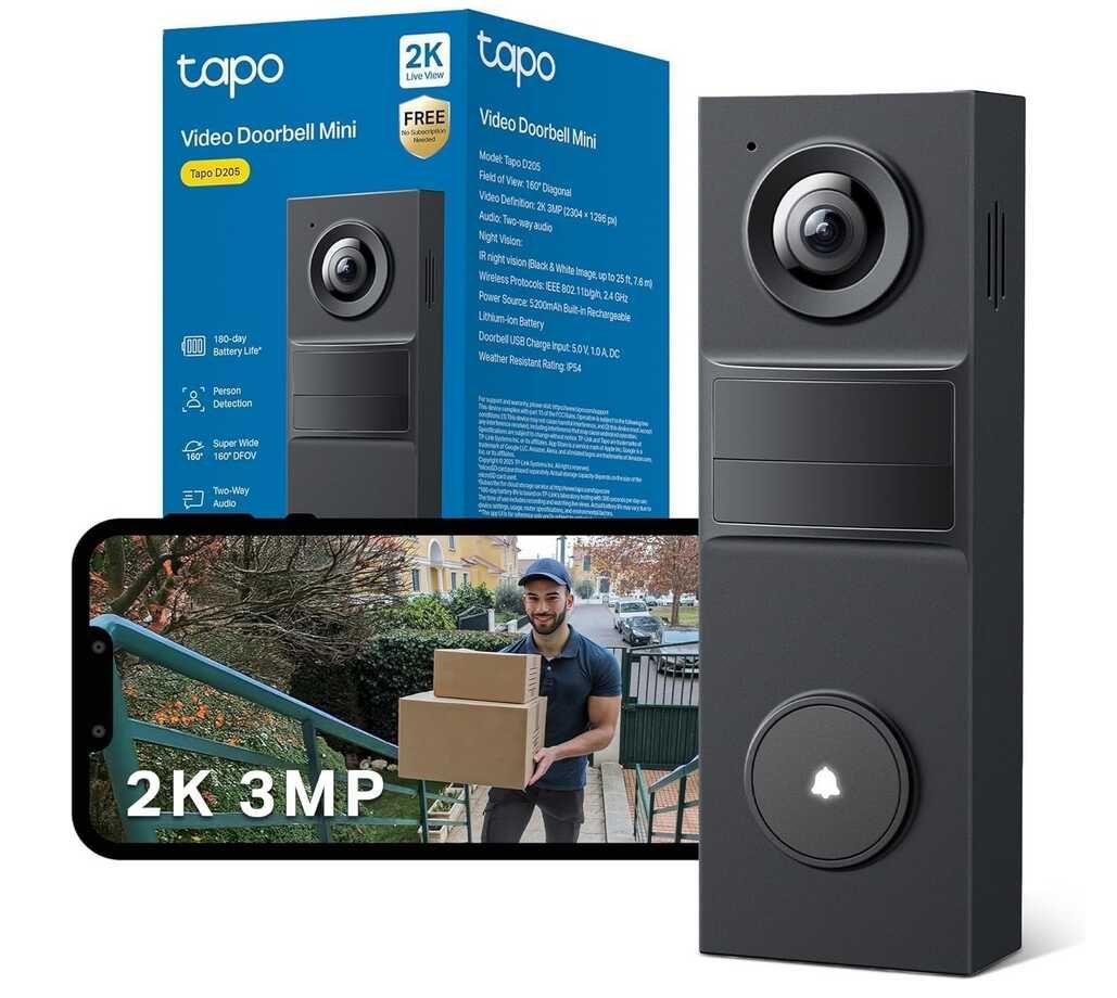 [Prime] Tapo D205 Akku Videotürklingel   32,48€ statt 46,99€