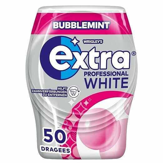 Extra Professional Kaugummi zuckerfrei, White Bubblemint, 50 Dragees (Prime Spar-Abo Extra Professional Kaugummi zuckerfrei, White Bubblemint, 50 Dragees (Prime Spar Abo