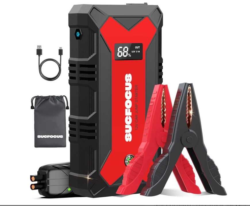 Starthilfe Powerbank für Pkw, 4000A Starthilfe 12V (Bis zu 9L Benzin/8.5L Diesel), für €29,99 statt €49,99 Starthilfe Powerbank für Pkw, 4000A Starthilfe 12V (Bis zu 9L Benzin/8.5L Diesel), für €29,99 statt €49,99