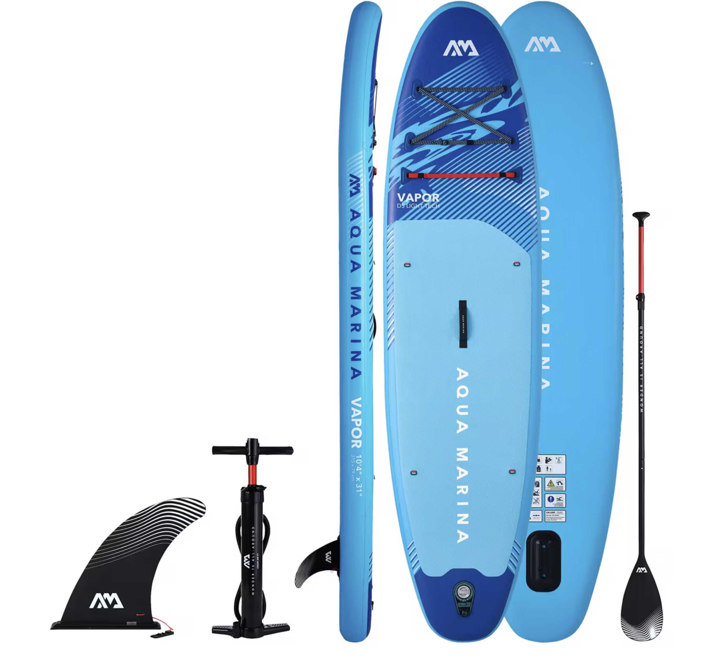 Aqua Marina VAPOR 10’4″ Stand Up Paddle Board SUP für 164,99€ statt 219€ Aqua Marina VAPOR 10’4″ Stand Up Paddle Board SUP für 164,99€ statt 219€