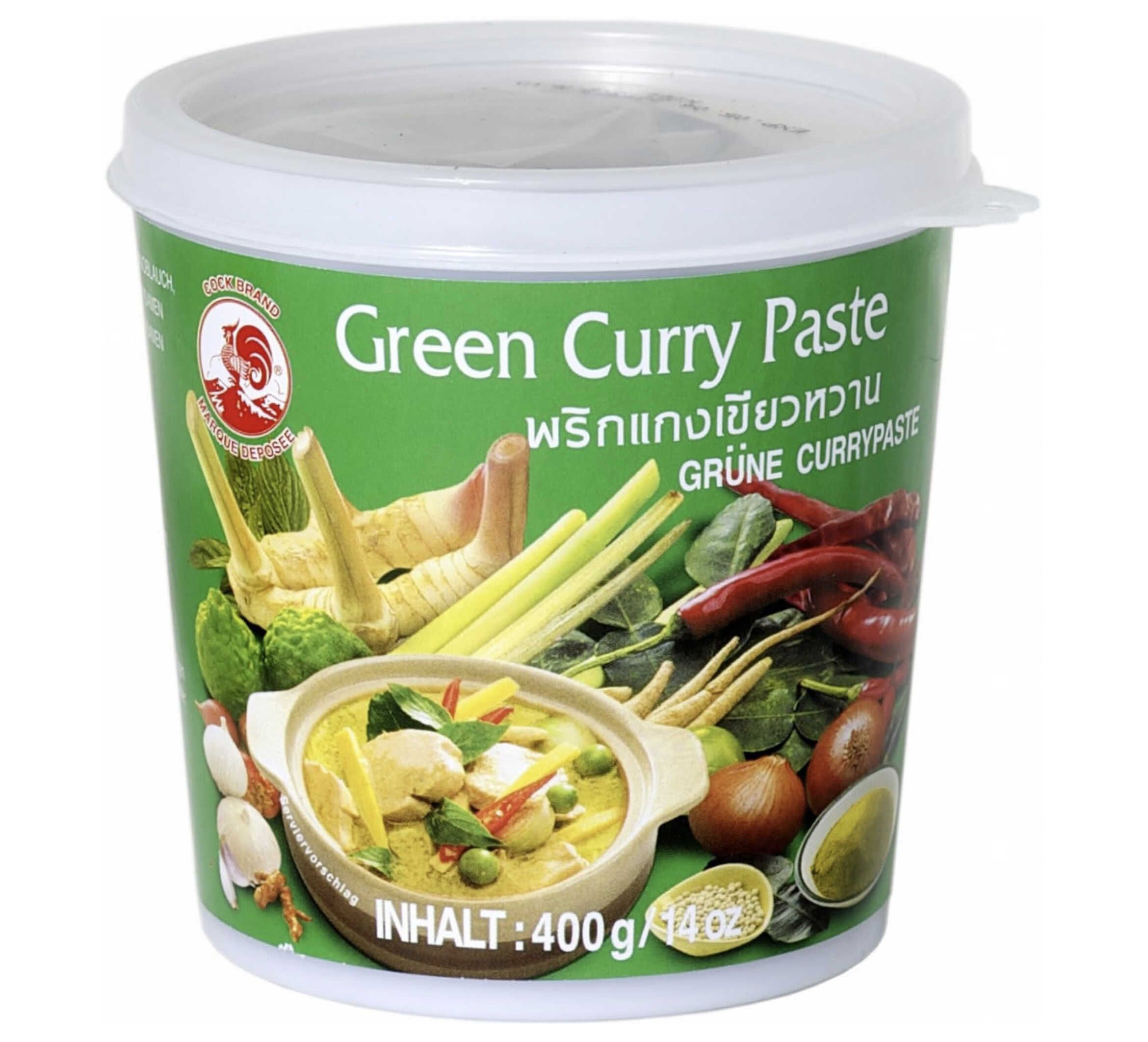 Cock Currypaste, grün, sehr scharf, 400g für 3,22€ statt 5,89€